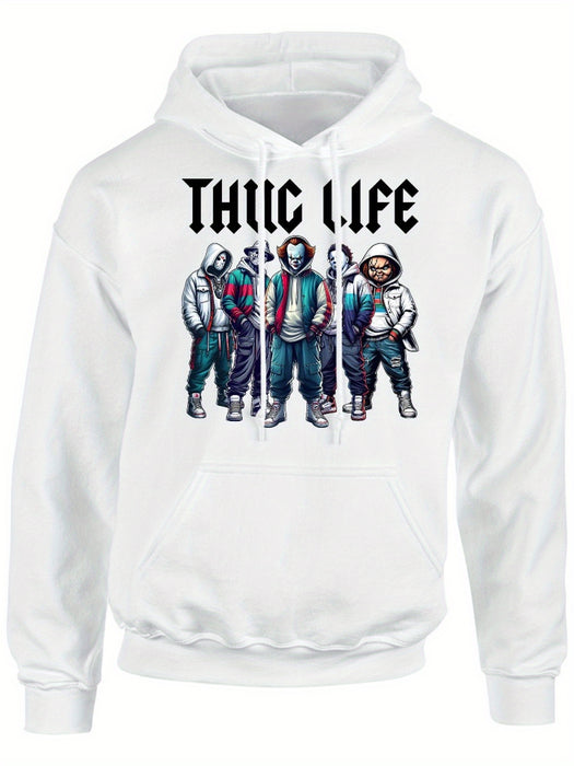 Thug Life Halloween, Horror, Iconic Slasher Pullover Hoodie.