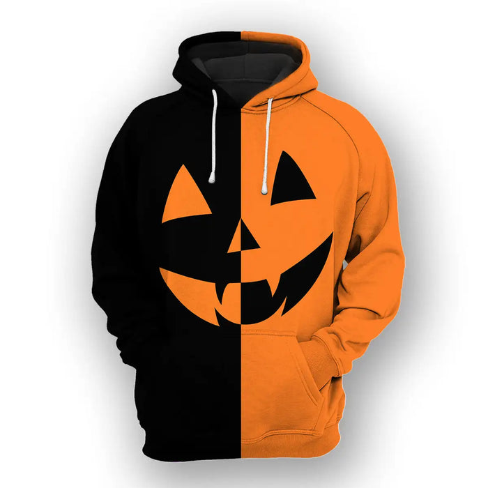 Autumn Halloween Pumpkin Hoodies Men/Women Fashion Oversized Sweatshirts Hoodie Pullovers.