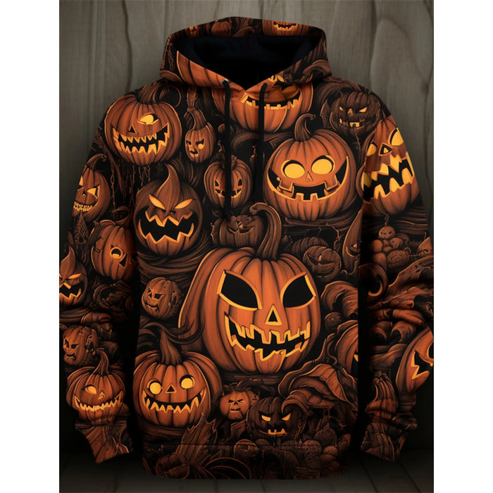 Autumn Halloween Pumpkin Hoodies Men/Women Fashion Oversized Sweatshirts Hoodie Pullovers.