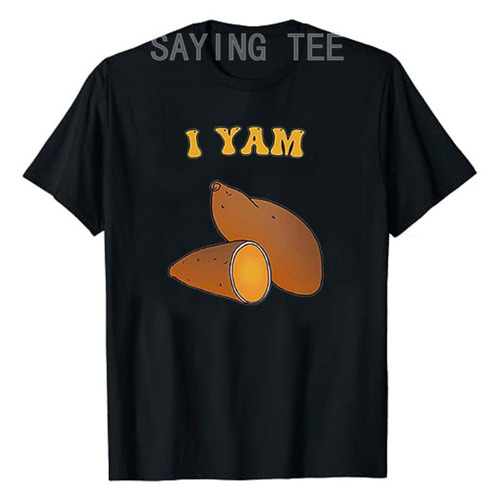 Couples Matching Shirts I Yam Set Thanksgiving T-Shirt.