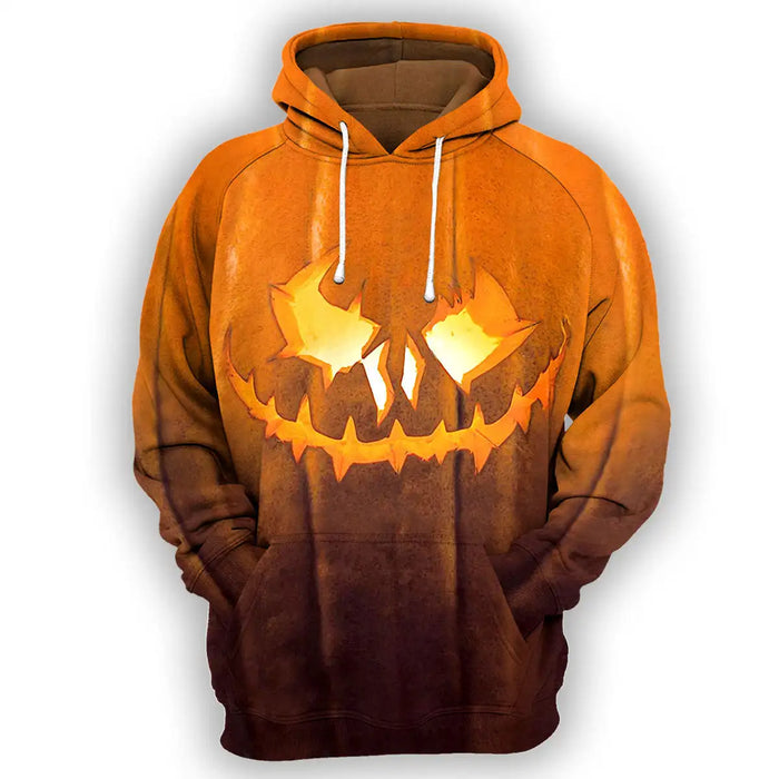 Autumn Halloween Pumpkin Hoodies Men/Women Fashion Oversized Sweatshirts Hoodie Pullovers.