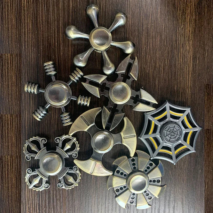 Hand Fidget Spinner Brass Metal