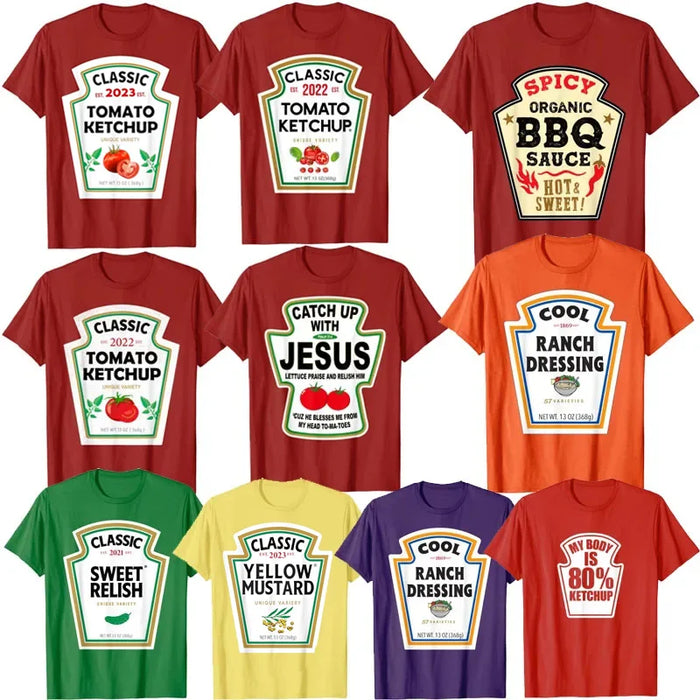 Classic Funny Condiments T-Shirt Unisex for any occasion.