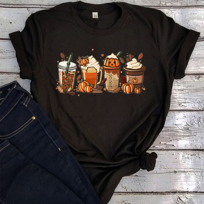 T-Shirt Pumpkin Spice Latte Thanksgiving Shirt.