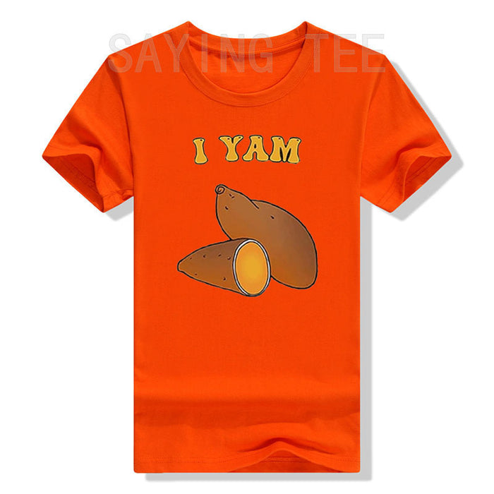 Couples Matching Shirts I Yam Set Thanksgiving T-Shirt.