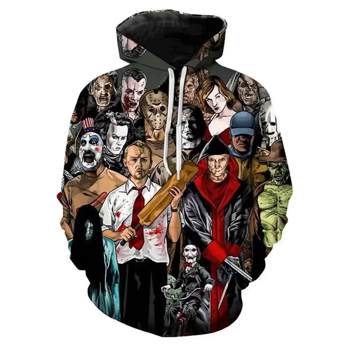 Casual Pullover Hoodies Halloween Kills Horror Movie Hoodie.