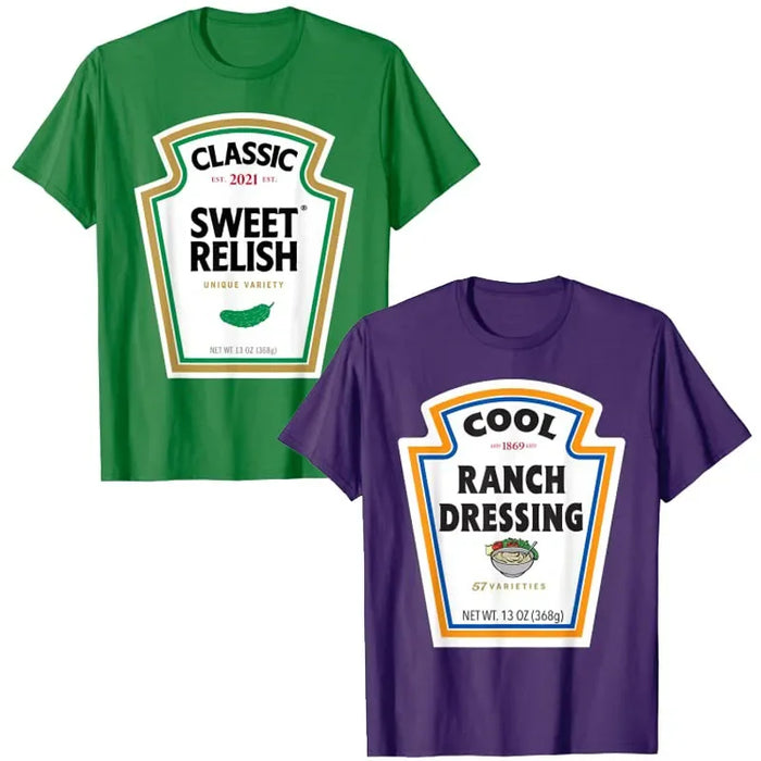 Classic Funny Condiments T-Shirt Unisex for any occasion.