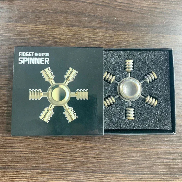 Hand Fidget Spinner Brass Metal