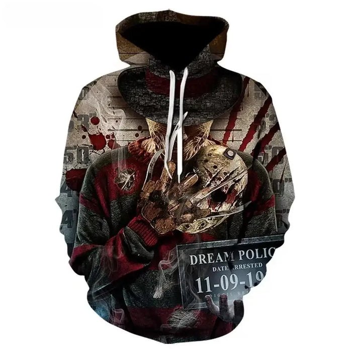 Casual Pullover Hoodies Halloween Kills Horror Movie Hoodie.