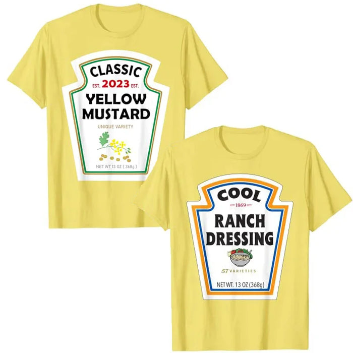 Classic Funny Condiments T-Shirt Unisex for any occasion.