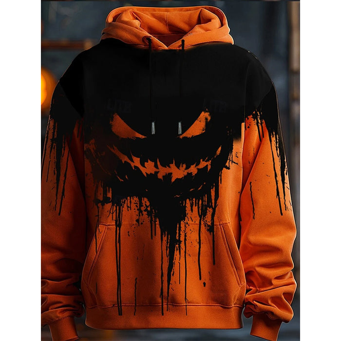 Autumn Halloween Pumpkin Hoodies Men/Women Fashion Oversized Sweatshirts Hoodie Pullovers.